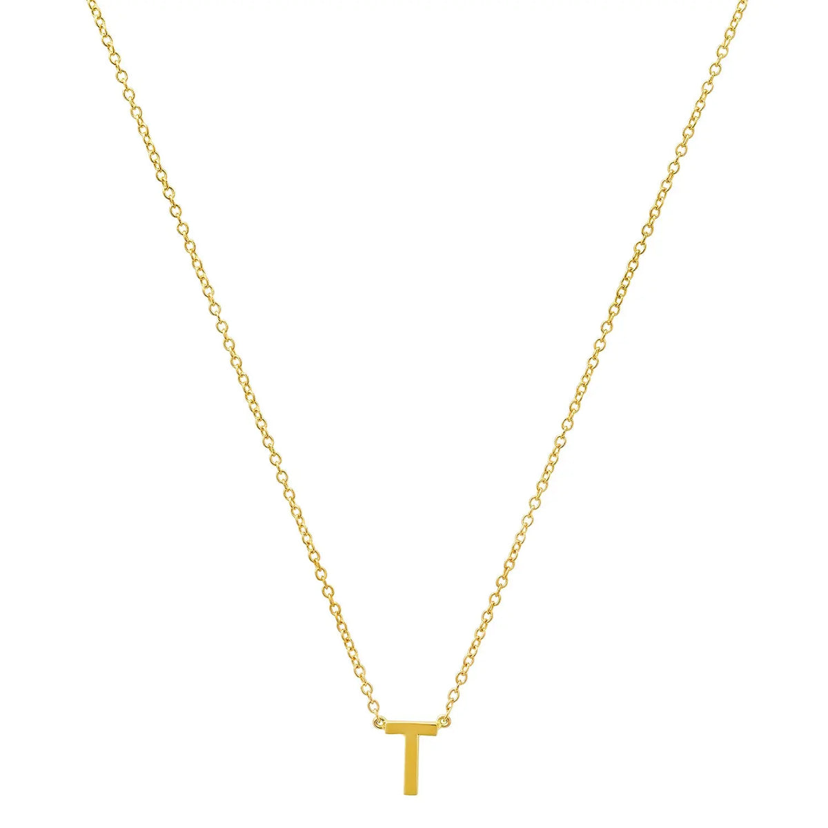 Precious Gold Initial Necklace Paul Jewelry Inc