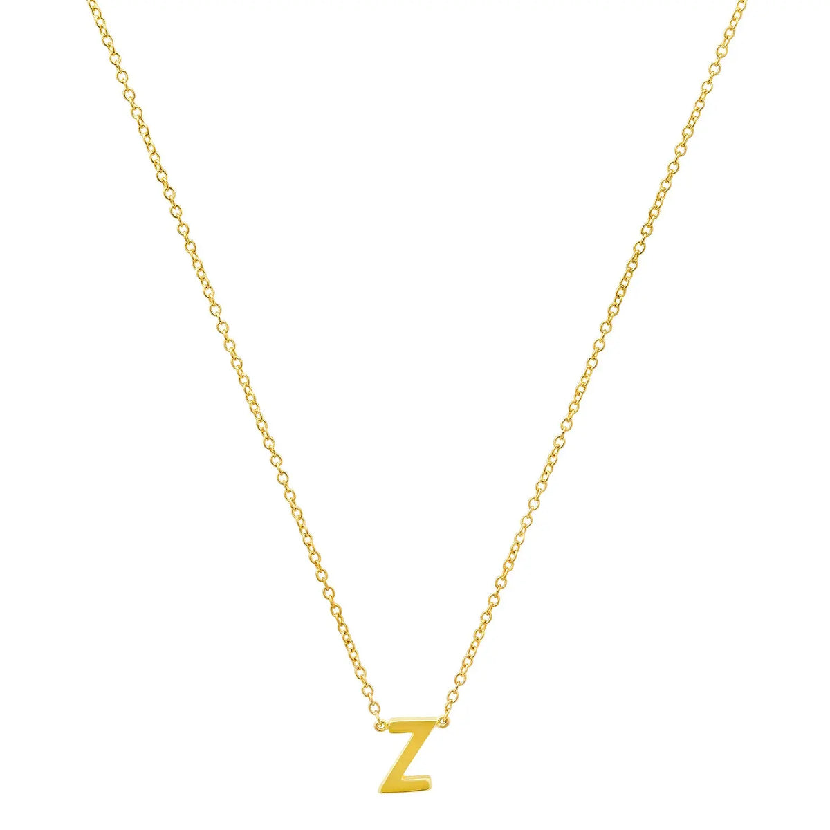 Precious Gold Initial Necklace Paul Jewelry Inc