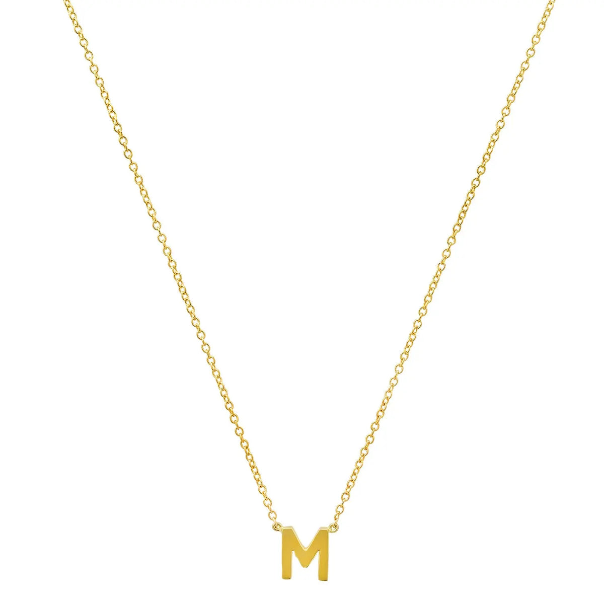 Precious Gold Initial Necklace Paul Jewelry Inc