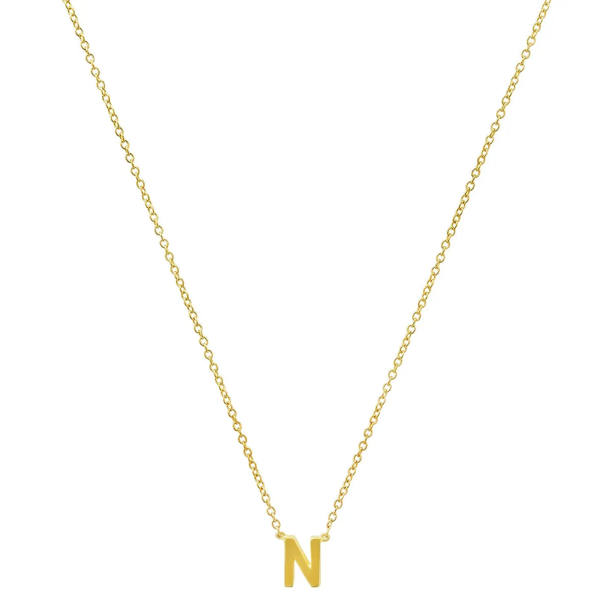 Precious Gold Initial Necklace Paul Jewelry Inc