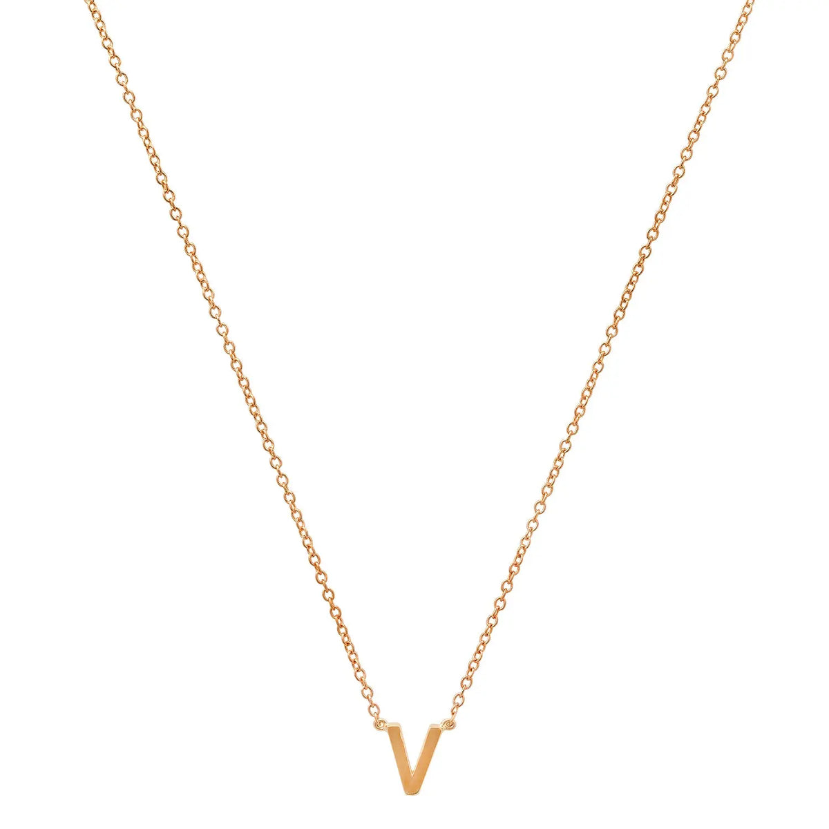 Precious Gold Initial Necklace Paul Jewelry Inc