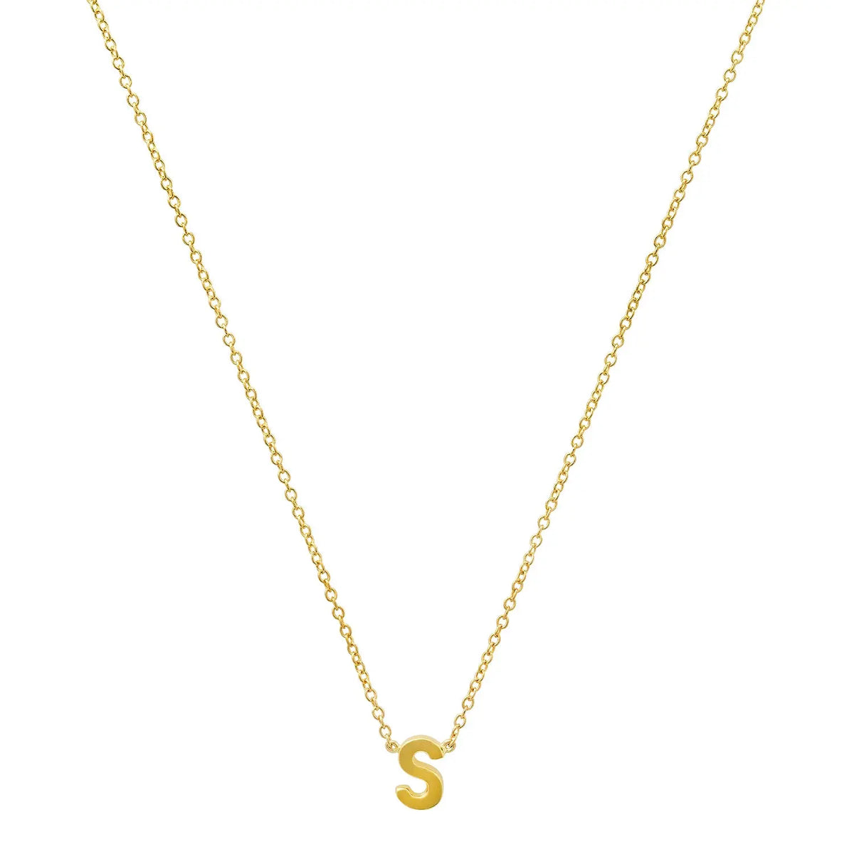 Precious Gold Initial Necklace Paul Jewelry Inc