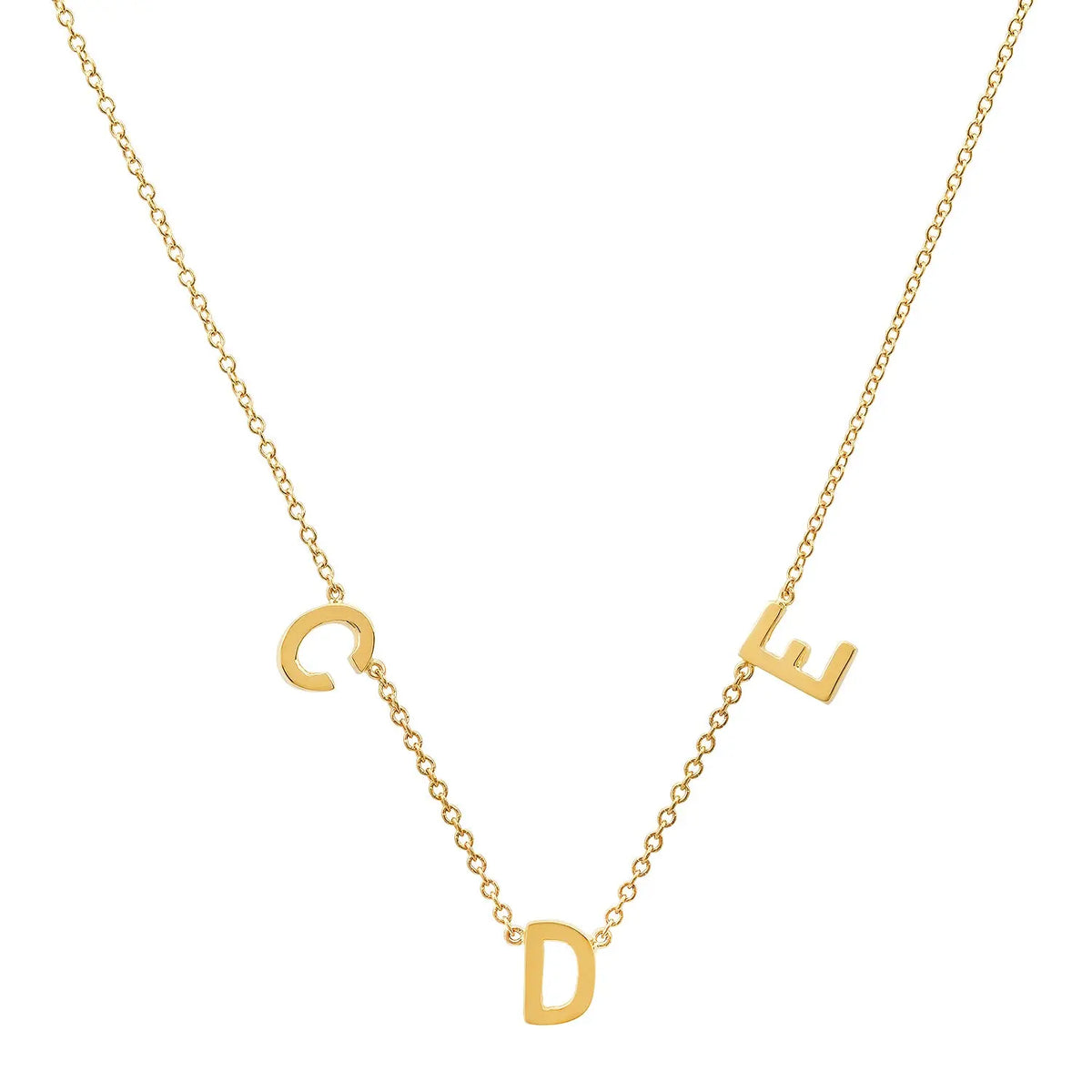 Precious Multi Gold Initial Necklace Paul Jewelry Inc