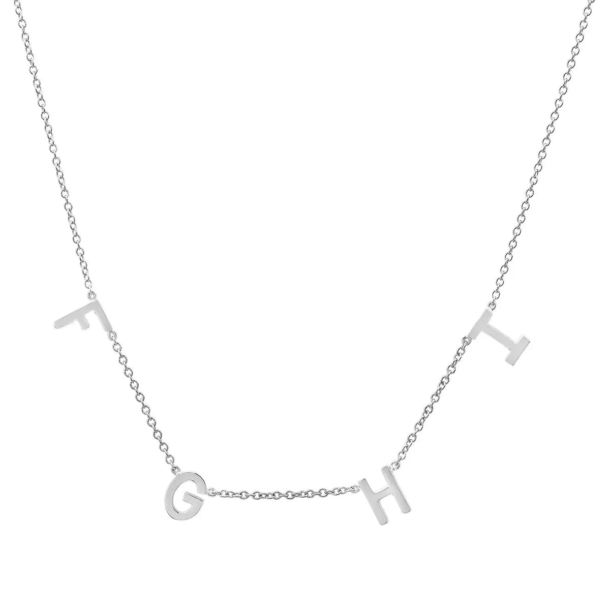 Precious Multi Gold Initial Necklace Paul Jewelry Inc