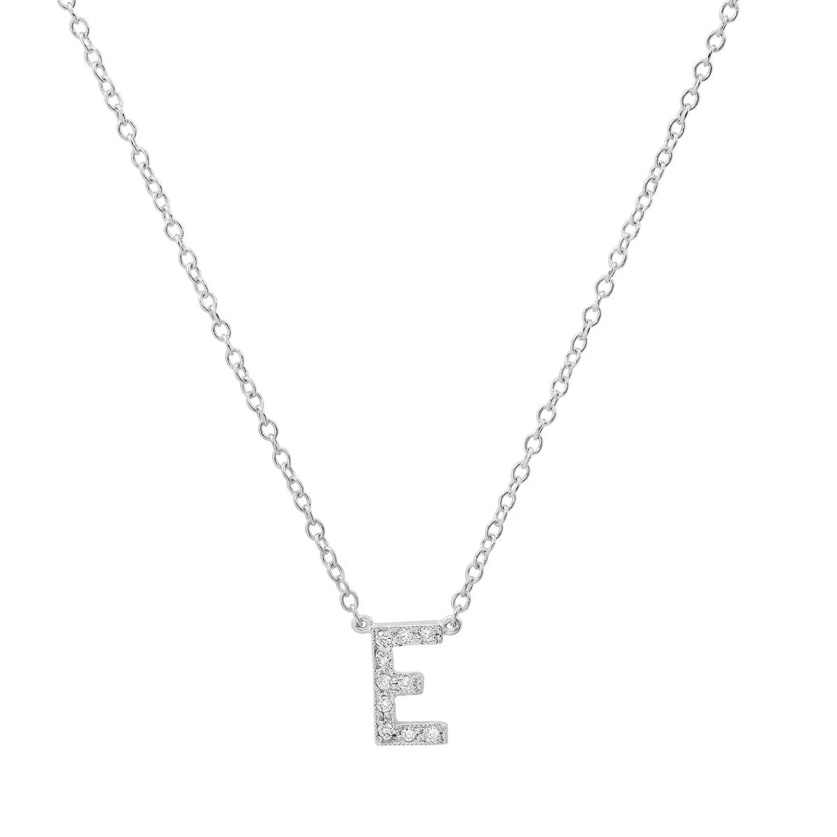 Dainty Diamond Initial Necklace Paul Jewelry Inc