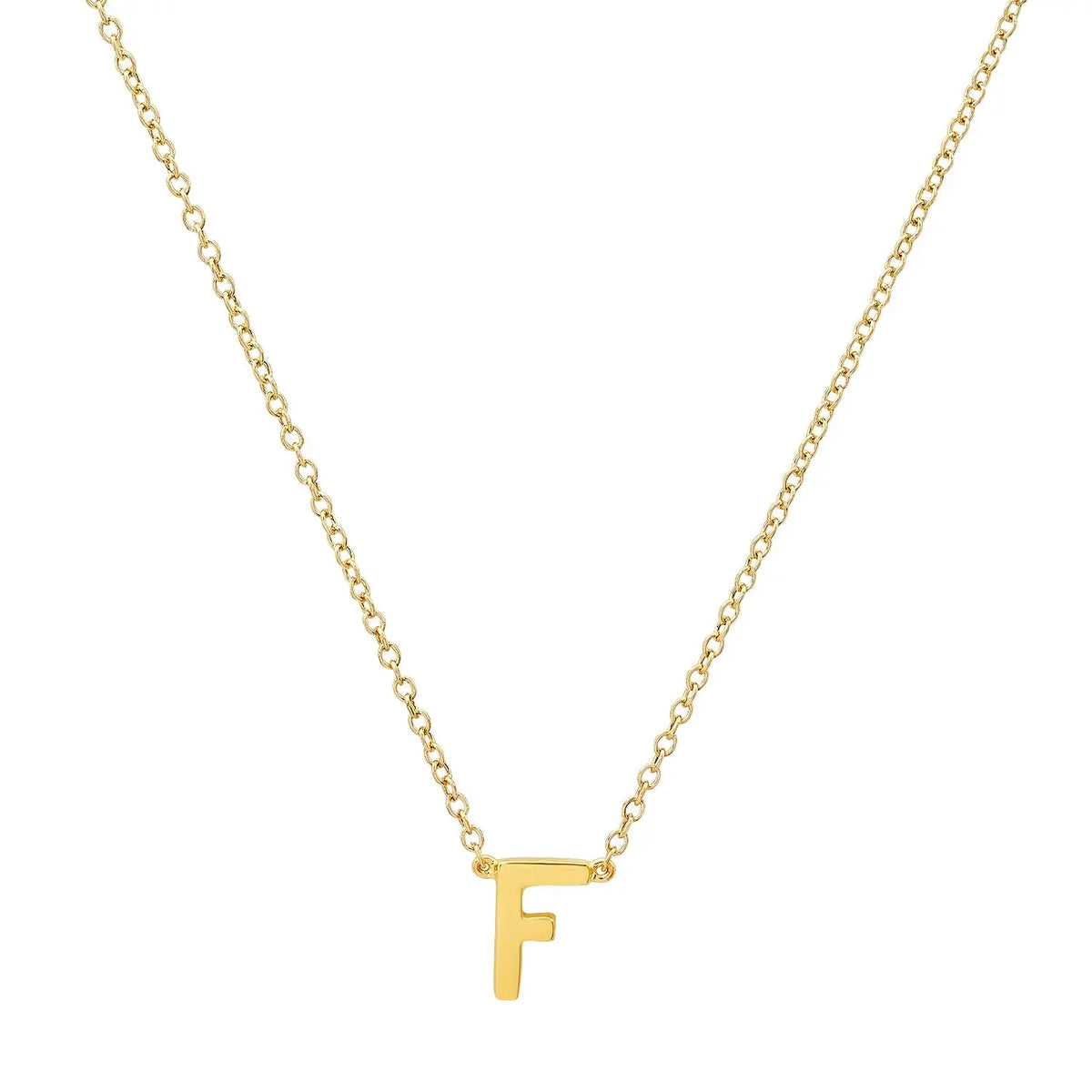 Precious Gold Initial Necklace Paul Jewelry Inc