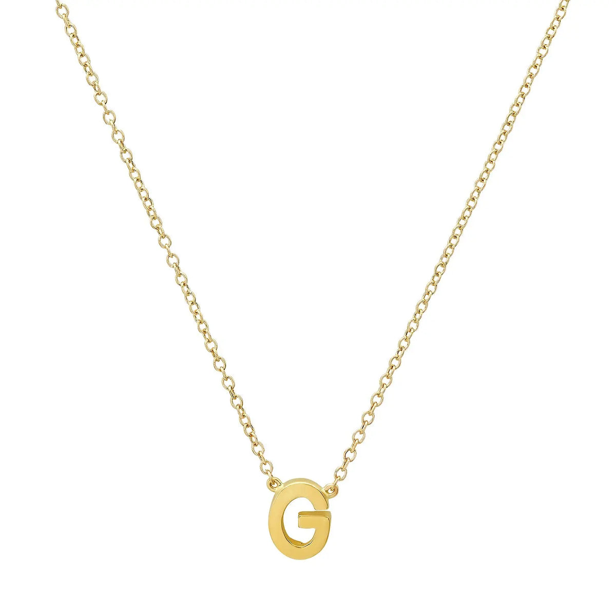 Precious Gold Initial Necklace Paul Jewelry Inc