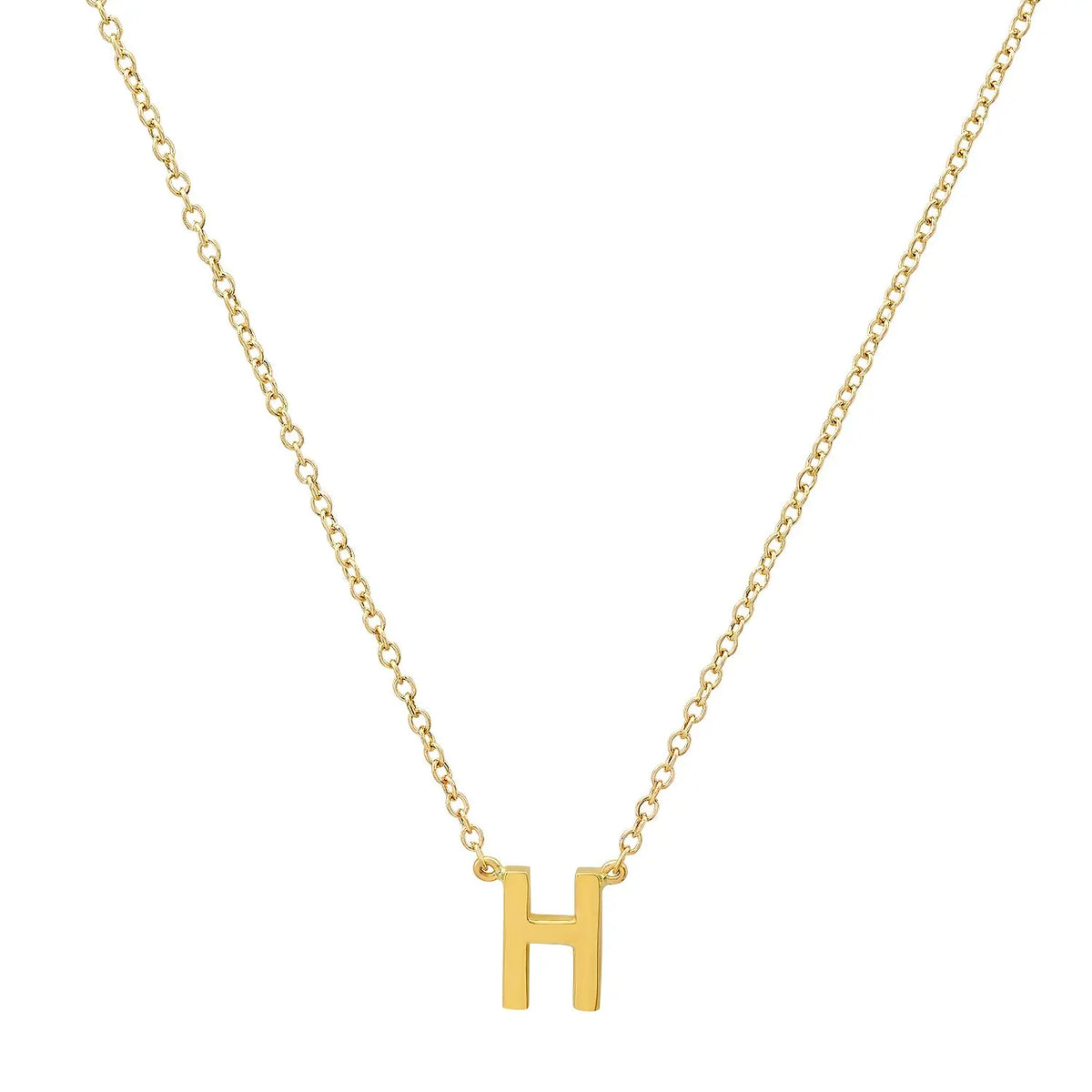 Precious Gold Initial Necklace Paul Jewelry Inc