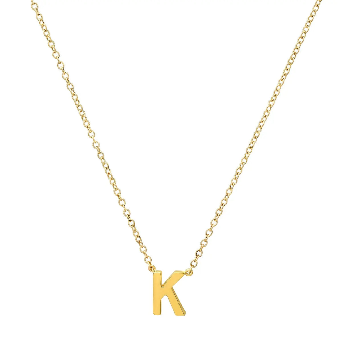 Precious Gold Initial Necklace Paul Jewelry Inc