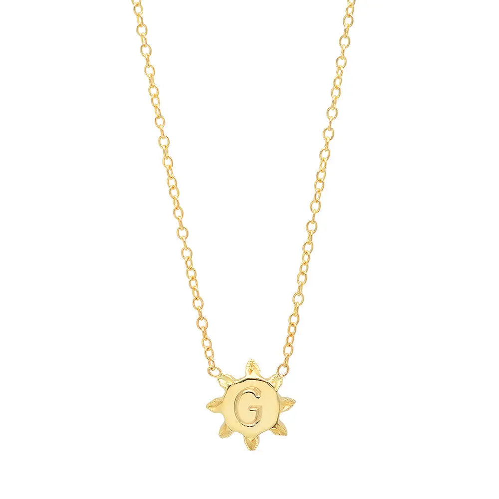Sunshine Initial Necklace Paul Jewelry Inc